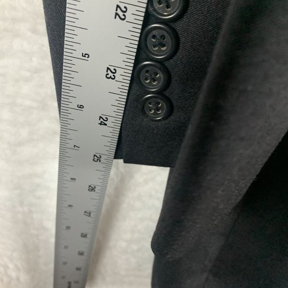 Burberry Blazer Jacket Men's 43 L Gray Wool Single Breasted Notch Lapel 8252 - Picture 10 of 12